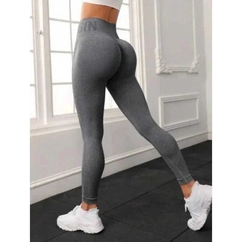 Leggings amincissants de couleur unie pour femmes