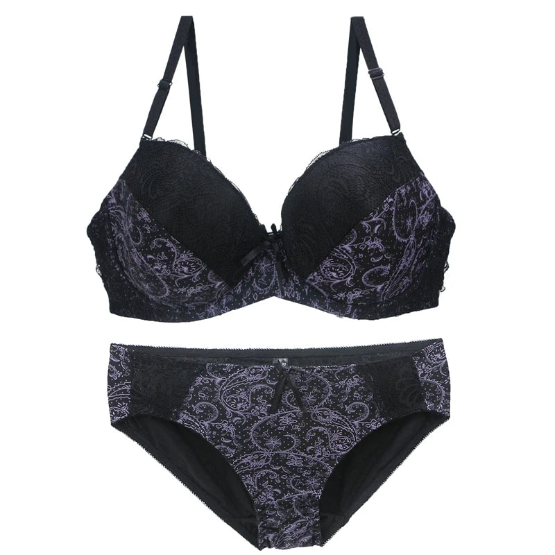Ensemble de soutien-gorge imprimé femmes