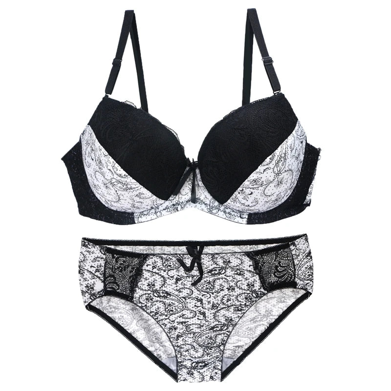 Ensemble de soutien-gorge imprimé femmes