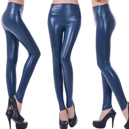 Leggins Pantalon en cuir PU Legging sexy pour femme