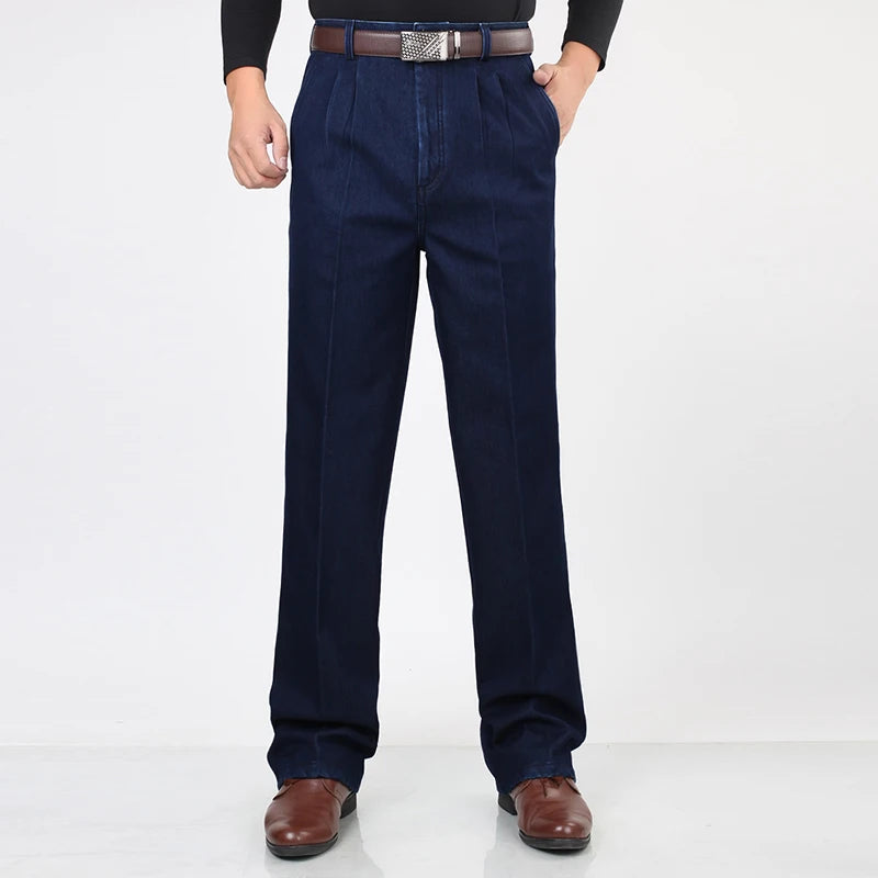 Jean denim bleu pour hommes