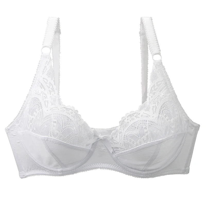Soutien-gorge sexy grande taille en maille transparente pour femmes