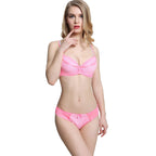 Ensemble culotte et soutien-gorge push-up pour femmes