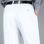 Pantalon droit taille haute pour hommes