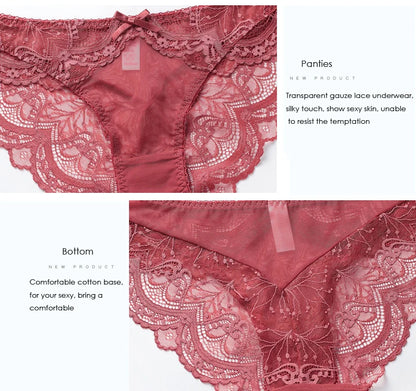 Ensemble de soutien-gorge grande taille pour femme Lingerie en dentelle fine à armatures transparentes