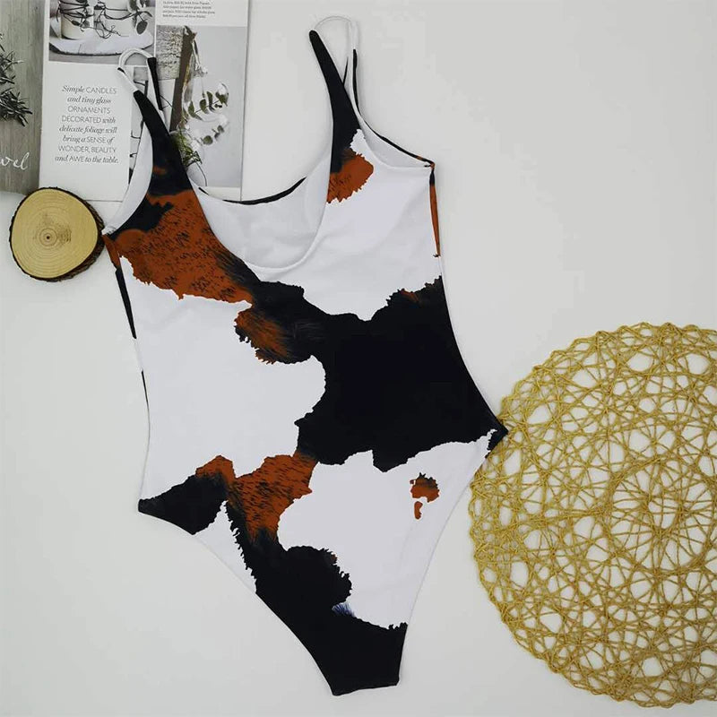 Maillot de bain une pièce imprimé pour femmes