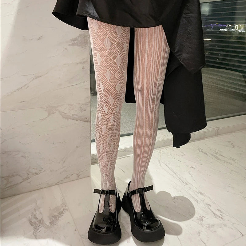 Collants en Résille de Style Harajuku, femmes