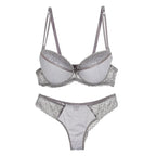 Ensemble culotte et soutien-gorge Push-Up pour femmes