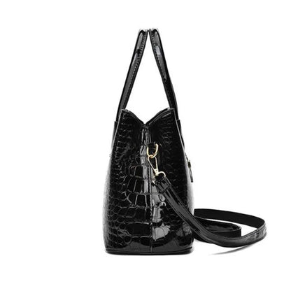 Sac à main de luxe en cuir brillant pour femme