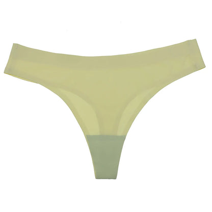 Culotte de sport colorée sans couture pour femme, string sexy, sous-vêtement en coton à l'entrejambe, lingerie confortable