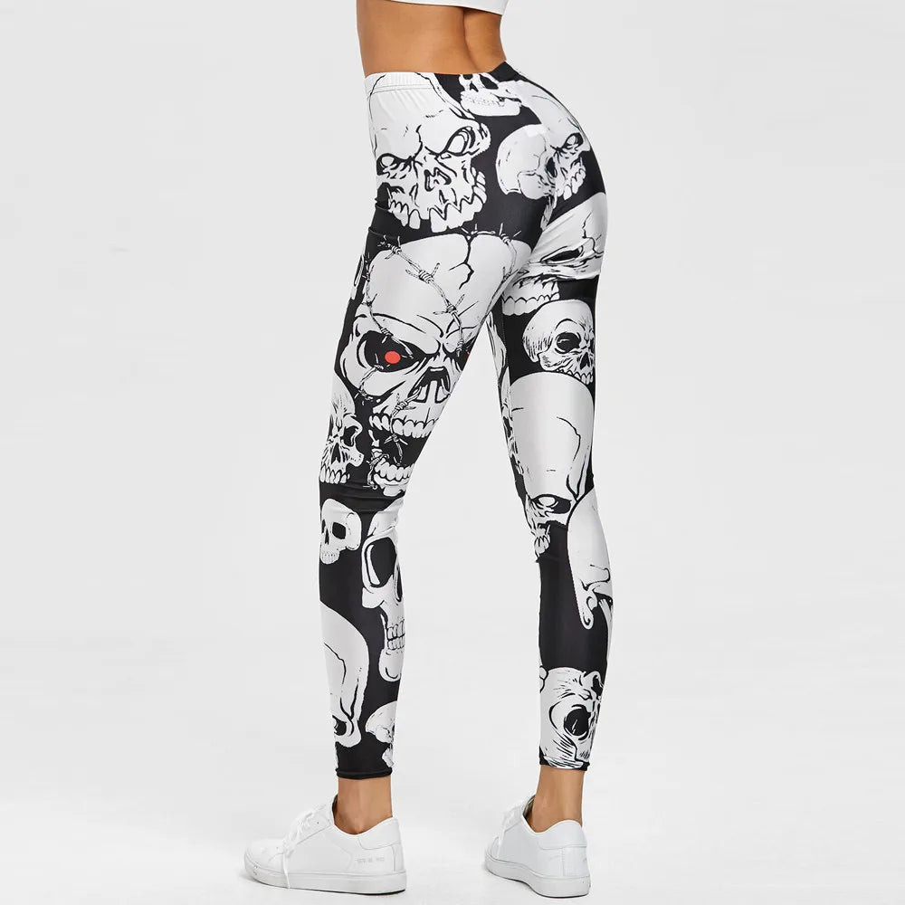 Leggings Crâne Imprimé pour femmes