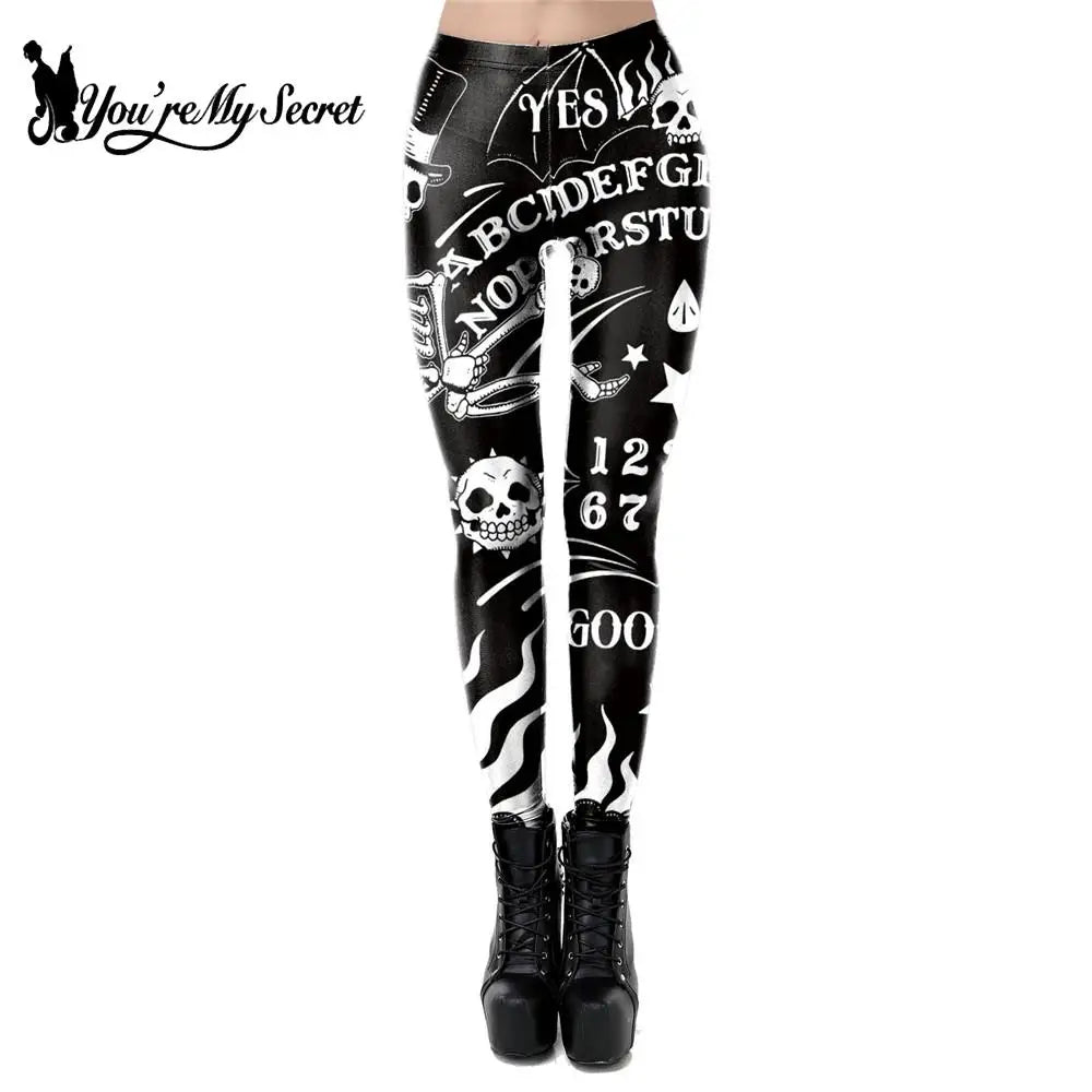 Leggings de planche Ouija pour femme, imprimé en 3D