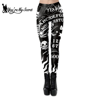 Leggings de planche Ouija pour femme, imprimé en 3D