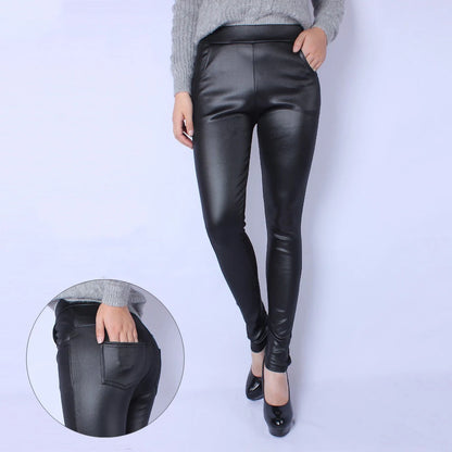 Leggings en PU grande taille 5XL pour femmes, rehausseur de fesses