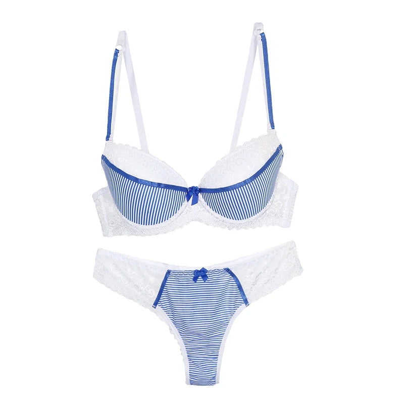 Ensemble culotte et soutien-gorge Push-Up pour femmes