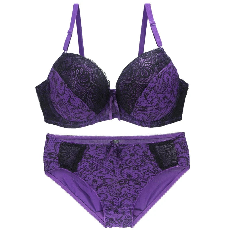 Ensemble de soutien-gorge imprimé femmes