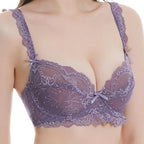 Soutien-gorge magnifique en dentelle florale, sans doublure, à armatures, perspective pour femmes