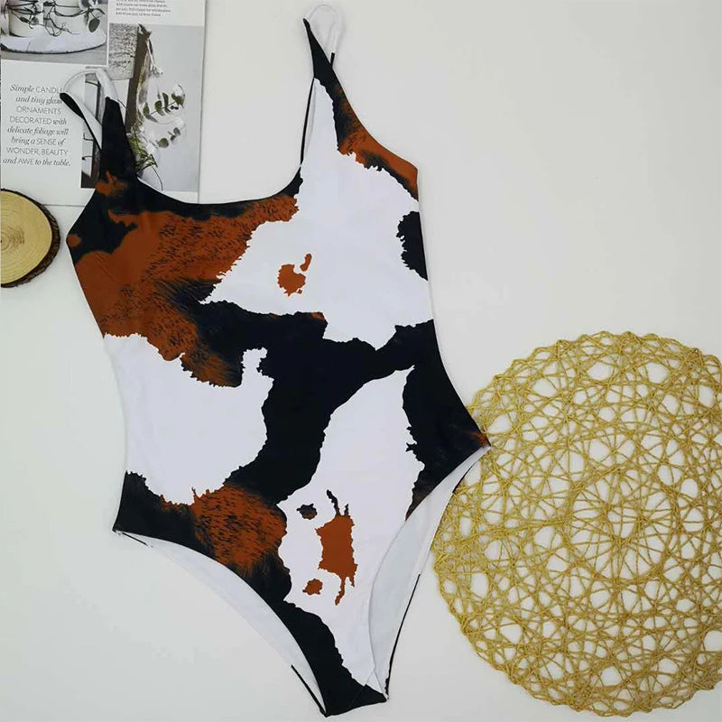 Maillot de bain une pièce imprimé pour femmes