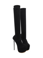 Cuissardes à talons plateforme pour femme