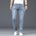 Jean Slim gris bleu pour hommes