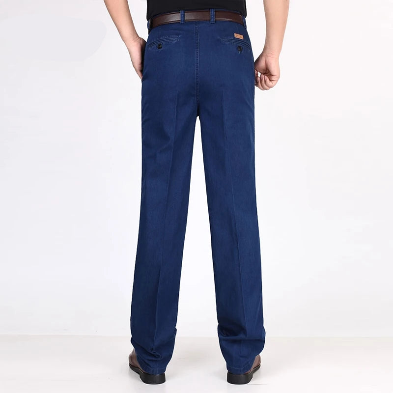 Jean denim bleu pour hommes