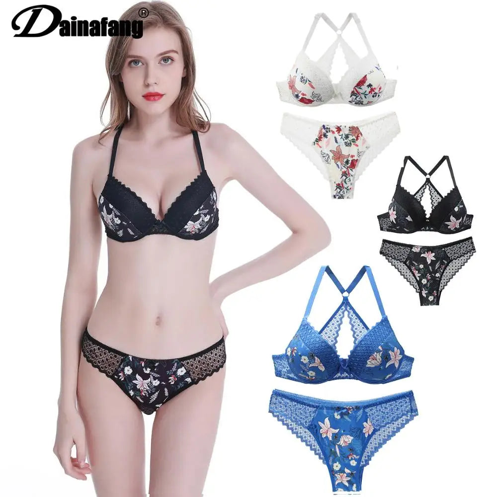 Ensemble de Soutien-Gorge et Culotte Sexy pour Femme