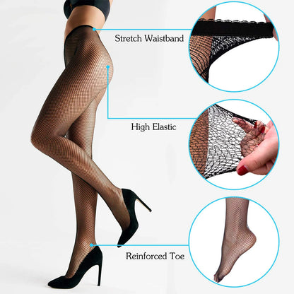 Collants résille en maille pour femmes