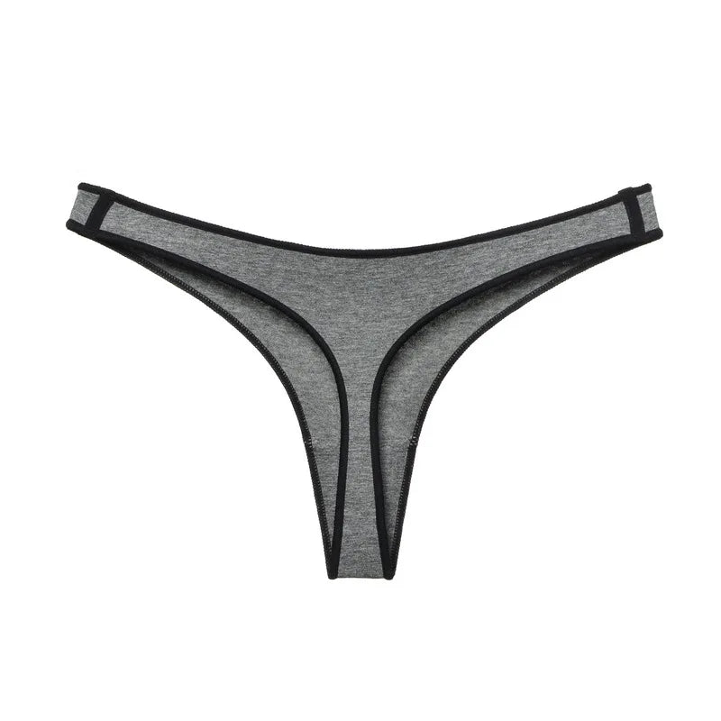 G String tongs taille basse coton Tanga  sans couture pour femmes