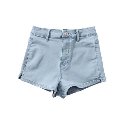 Shorts en jean mini taille haute pour femmes