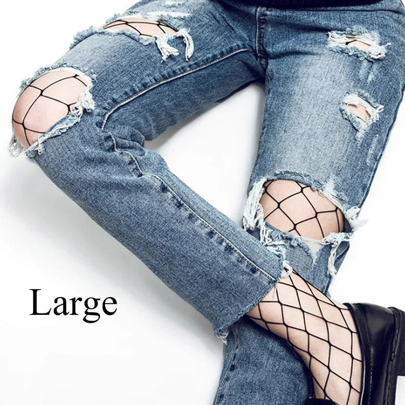 Bas de corps longs en résille pour femmes