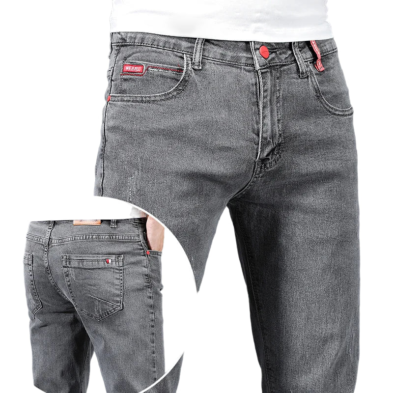 Jean Slim gris bleu pour hommes