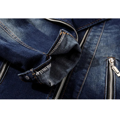 Veste en jean élastique pour femme