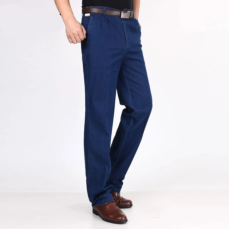 Jean denim bleu pour hommes