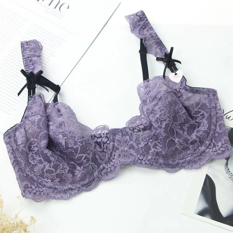 Soutien-gorge push-up en dentelle grande taille pour femmes