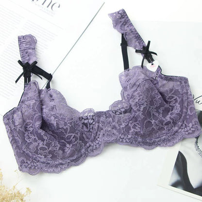 Soutien-gorge push-up en dentelle grande taille pour femmes