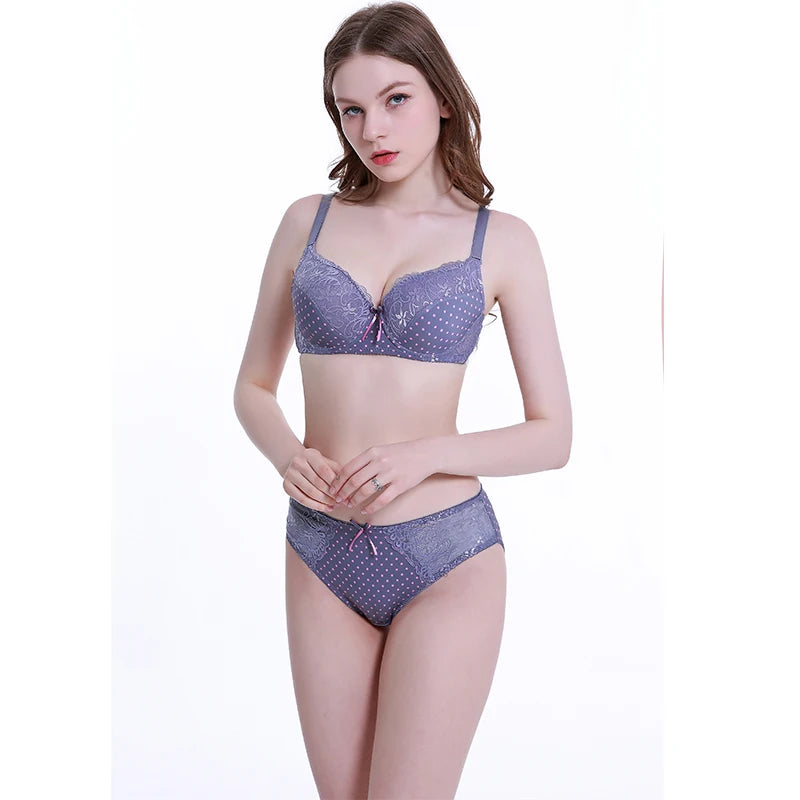 Soutien-gorge push-up sexy sans coutures en dentelle pour femmes