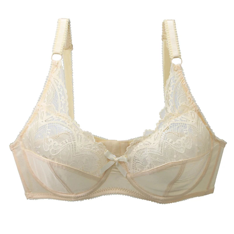 Soutien-gorge sexy grande taille en maille transparente pour femmes