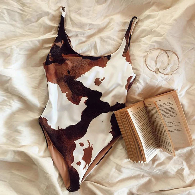 Maillot de bain une pièce imprimé pour femmes