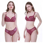Soutien-gorge push-up sexy sans coutures en dentelle pour femmes