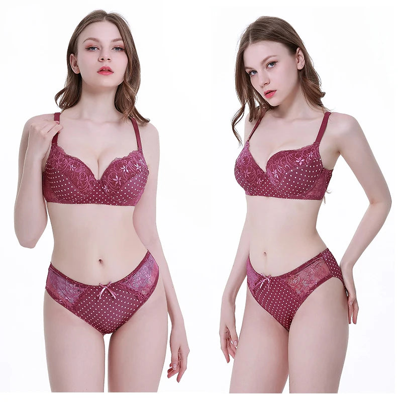 Soutien-gorge push-up sexy sans coutures en dentelle pour femmes