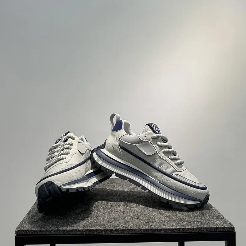 Baskets épaisses à semelle souple pour hommes