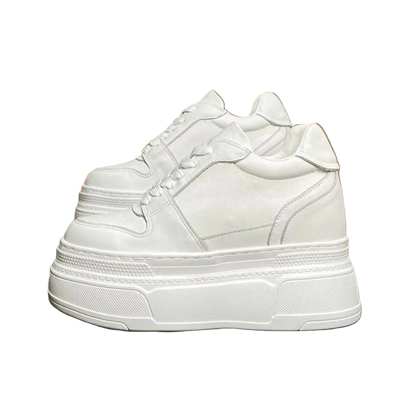 Basket en cuir véritable pour femme