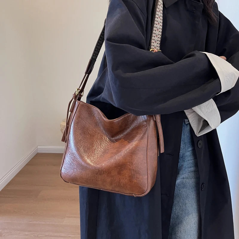 sac à bandoulière en cuir PU pour femmes