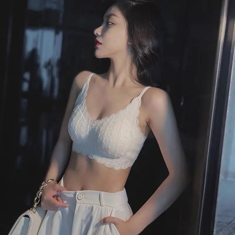 Soutien-gorge push-up brodés sans couture pour femmes