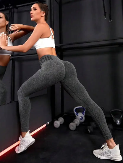 Leggings amincissants de couleur unie pour femmes