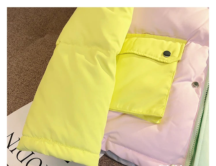 Doudoune épaisse en duvet de canard blanc pour femme