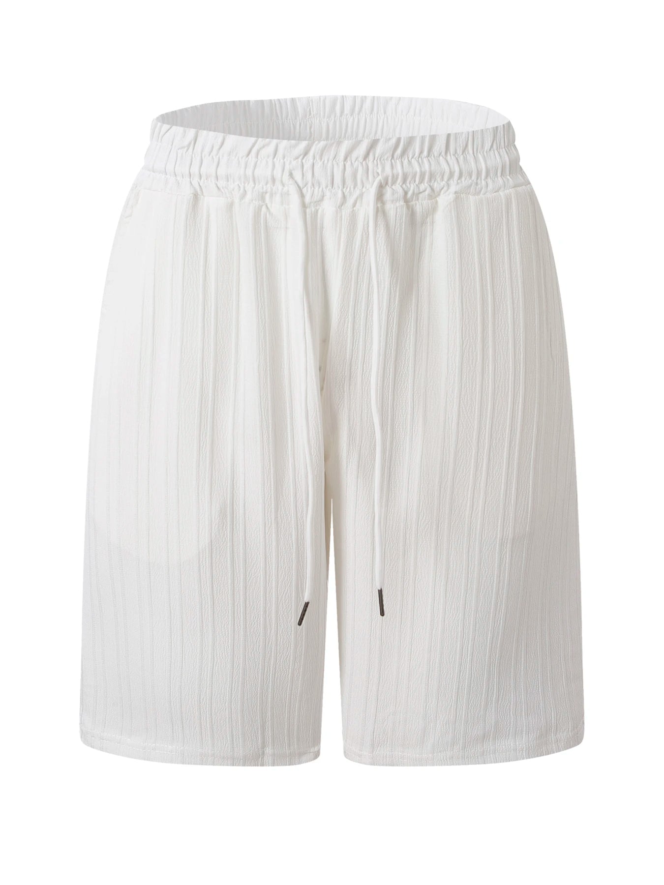 Ensemble chemise et short décontractée à rayures pour hommes