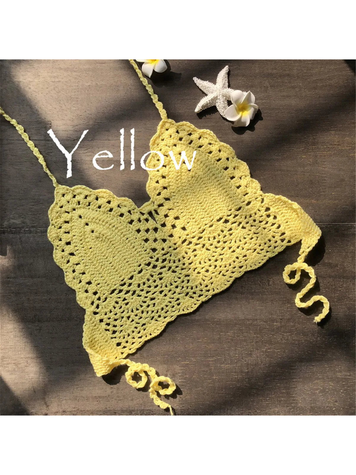 Haut de Bikini tricoté en Crochet pour femmes