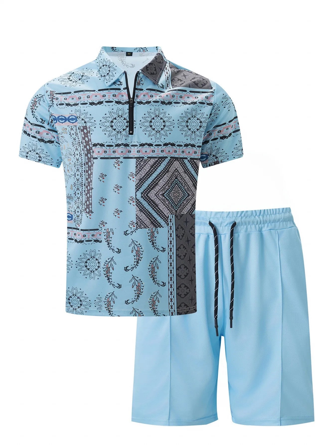 Ensembles shorts de plage décontractés à manches courtes pour hommes