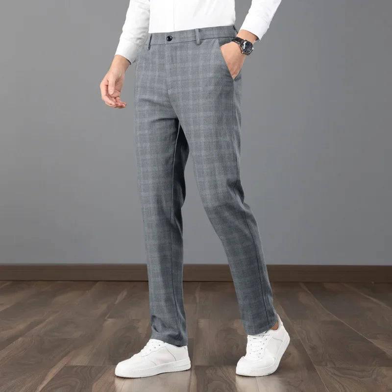 Pantalon à carreaux pour hommes